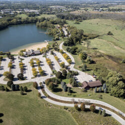 Aerial view of Fox Brook Park