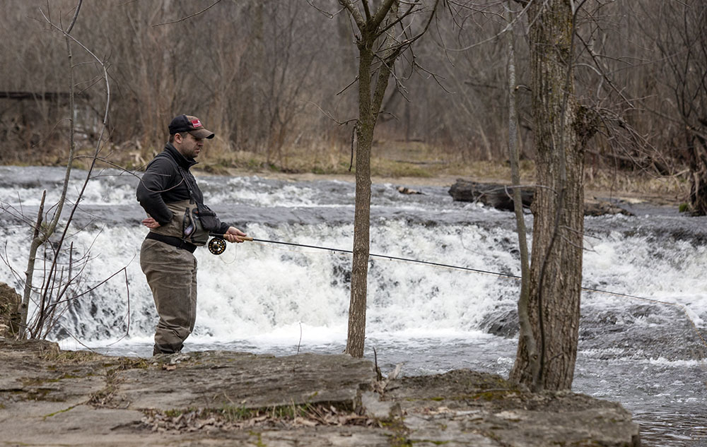 Fisherman at Sauk Creek