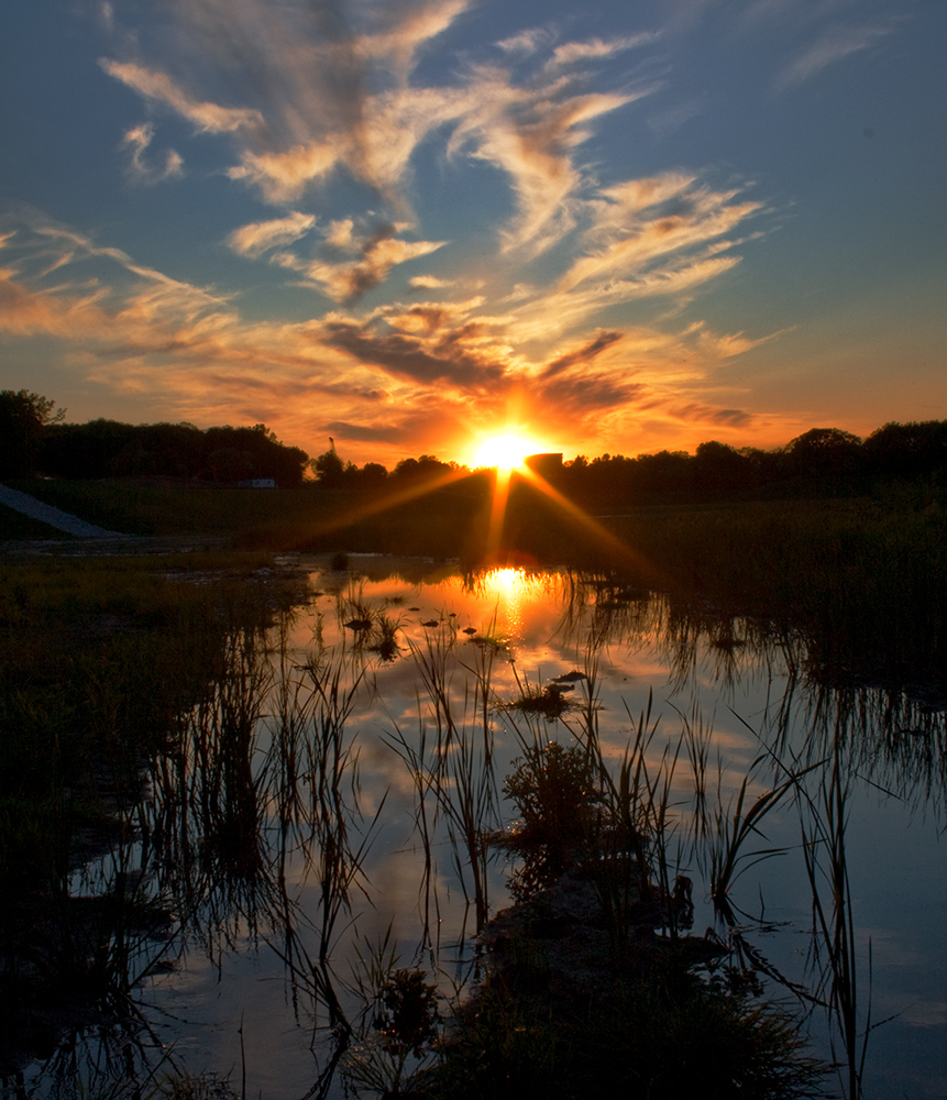 Sunset, Milwaukee County Grounds, Wauwatosa