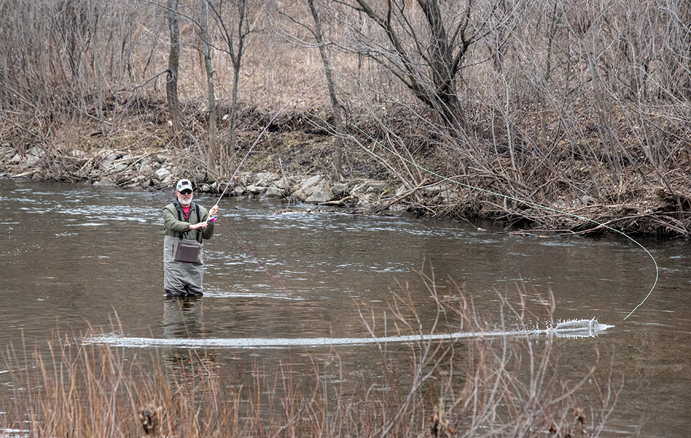 Fishing in the Menomonee River