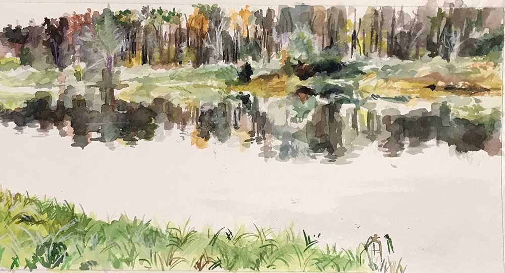 "Spirit Lake 1" - watercolor