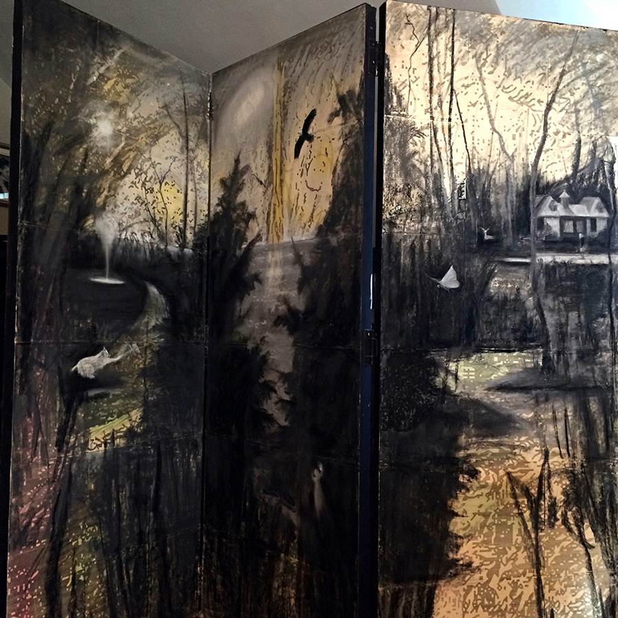 Folding screen / triptych in progress