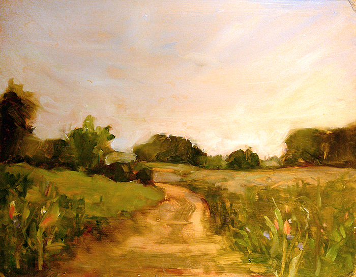 oil painting of landscape