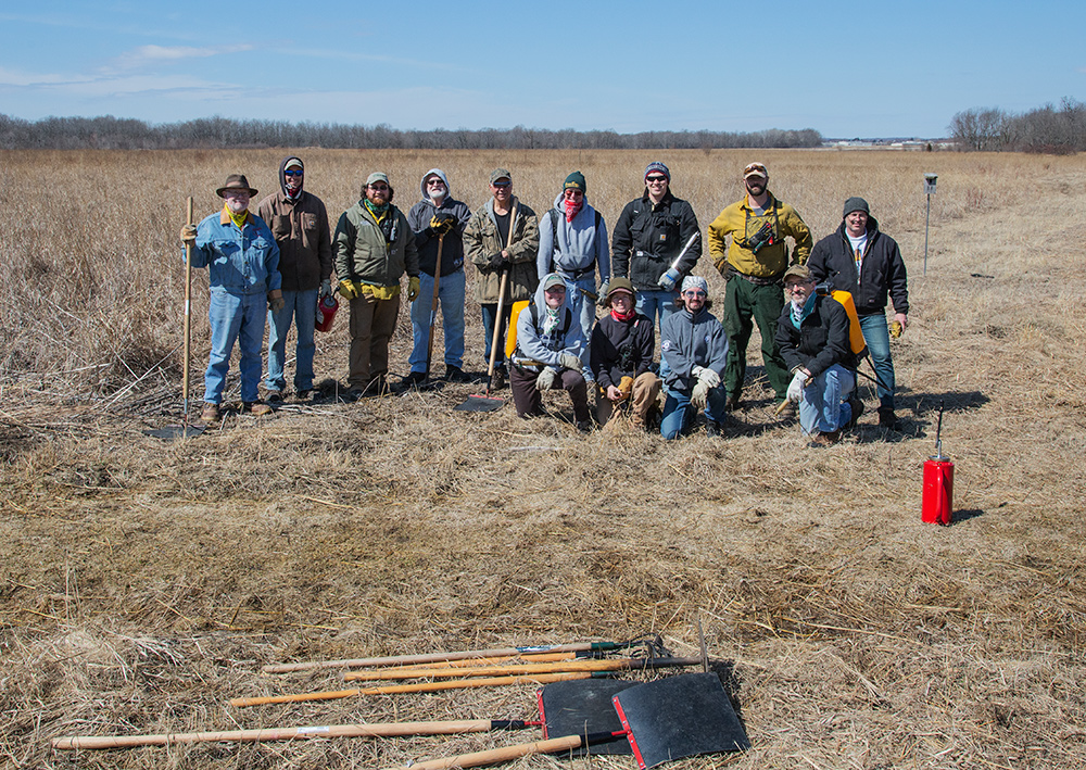 group portrait of burn crew