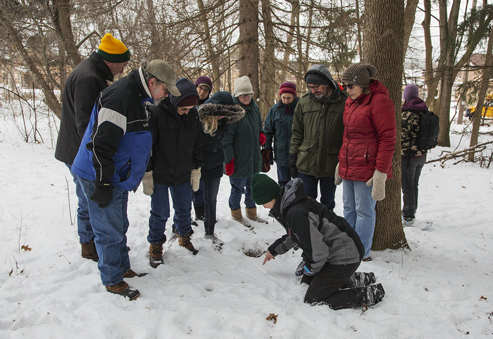 DNR guided winter tracking hike 