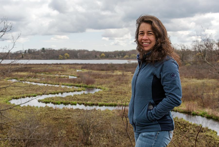 Lainet at Lulu Lake, a TNC preserve near Mukwonago.