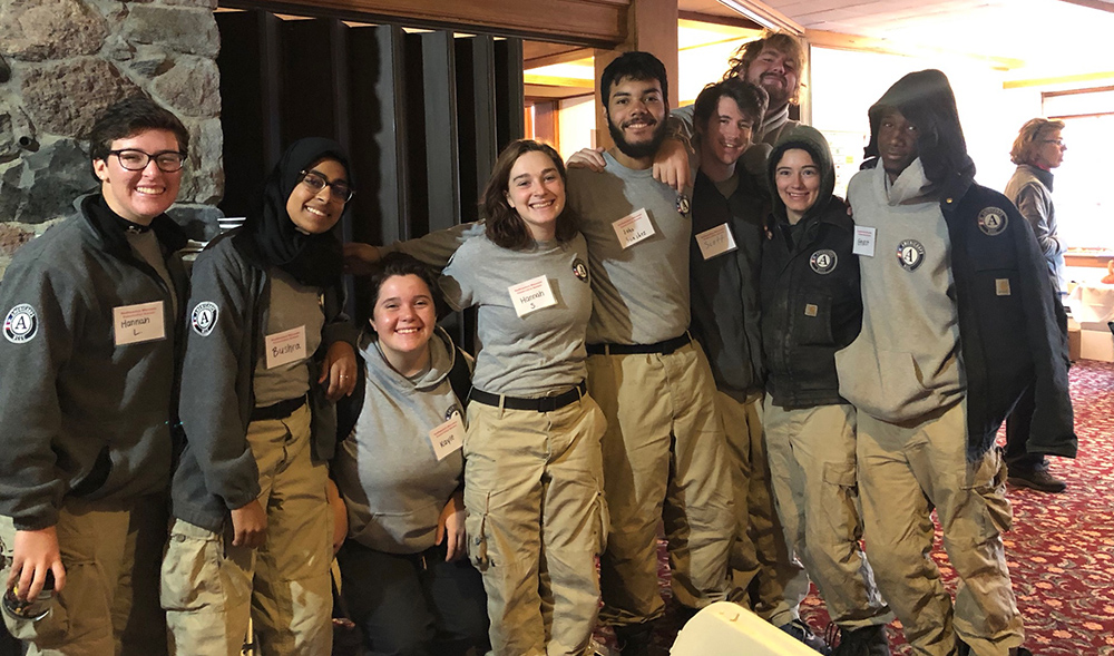 group of young people posing at Conservation Summit