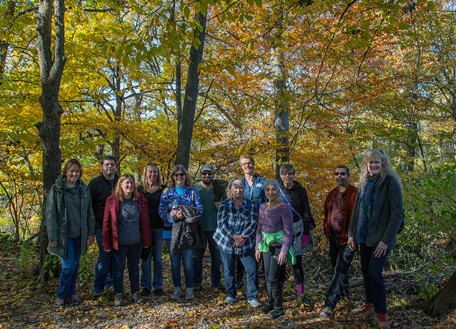 The Urban Wilderness Explorers hike the Milwaukee River Greenway in autumn