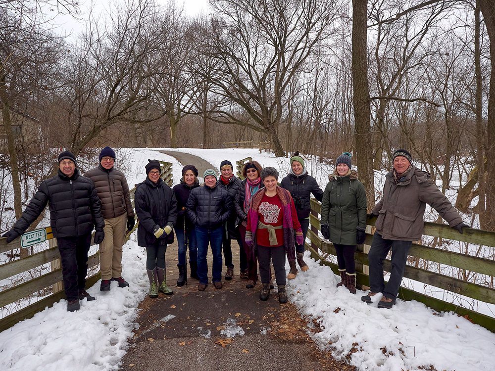 Group portrait of Urban Wilderness Explorers on Oak Leaf Trail