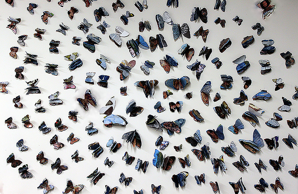 Butterfly installation, Alfons Gallery, Milwaukee, WI