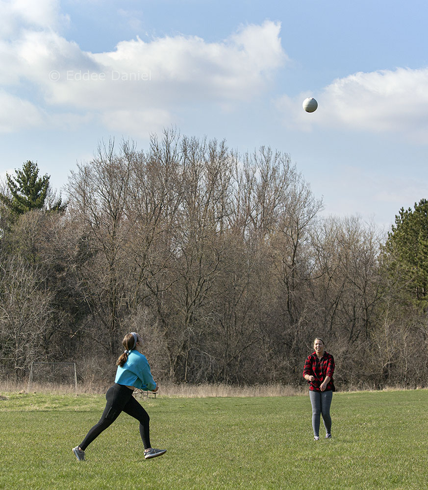 Danielle and Ashley, Ridge Run Park, West Bend.