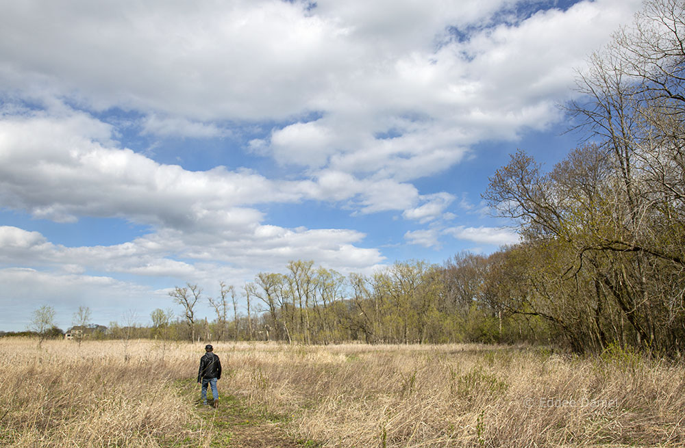 I saw no one else at all the day I went to Engel Conservation Area in Muskego, so I made this selfie.