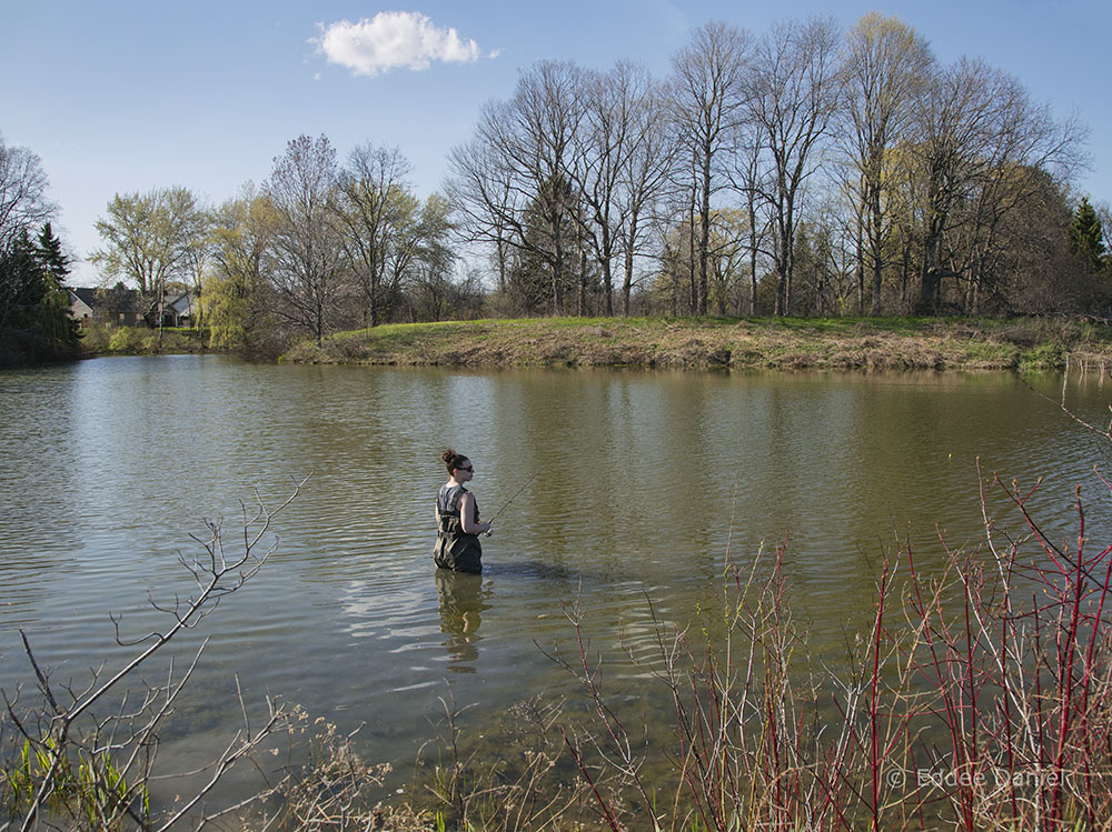 Fishing at Sam Poerio Park, Kenosha