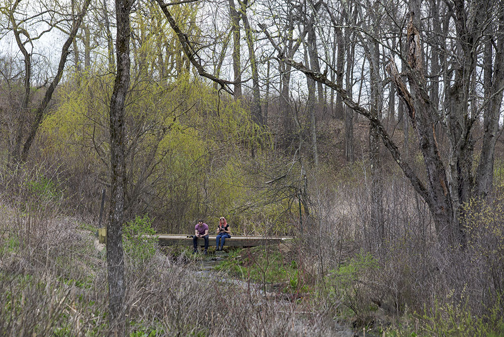 Jason & Elyssa on Scuppernong Springs Trail, Southern Unit of the Kettle Moraine State Forest