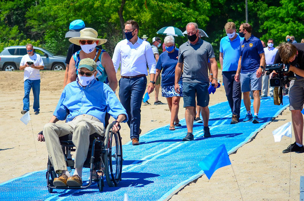 The Ability Center was responsible for developing and implementing the plan to make Bradford Beach accessible