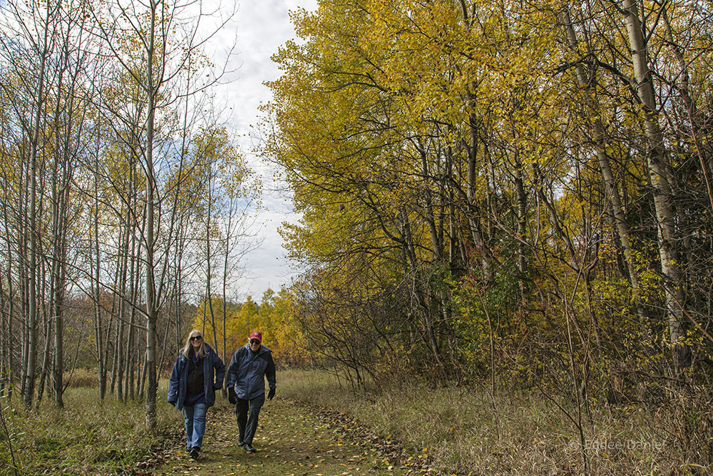 Happy hikers. Hawthorne Hills County Park/Shady Lane State Natural Area.