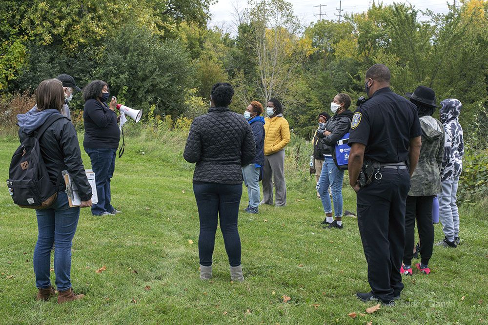 Jennifer Wright describing the work of the Milwaukee Metropolitan Sewerage District