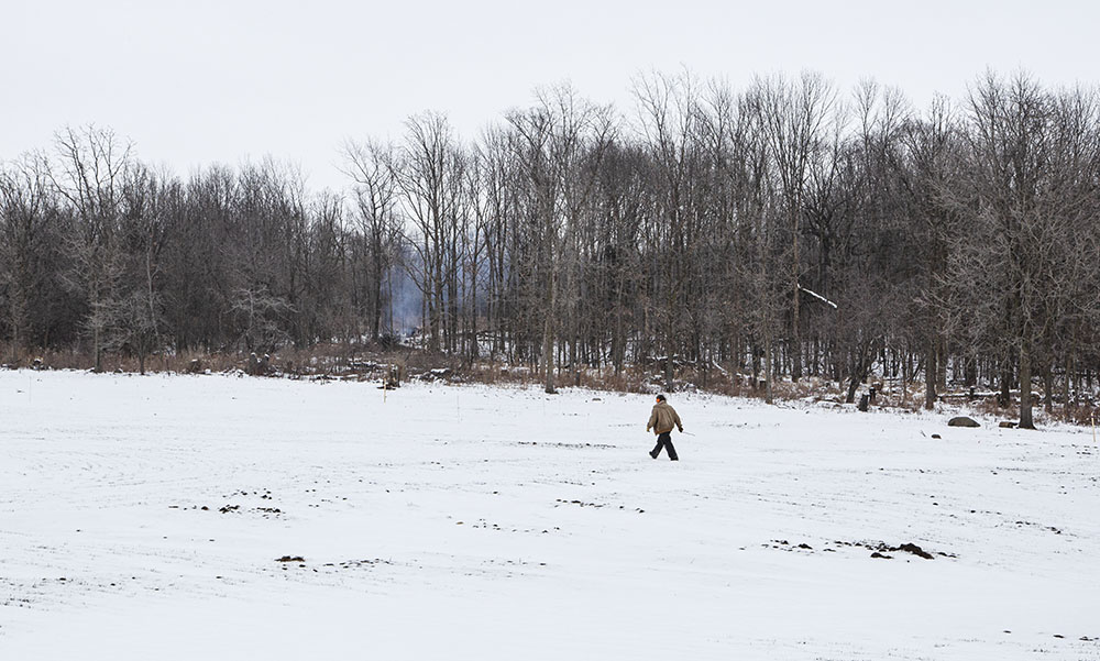 snow-covered field