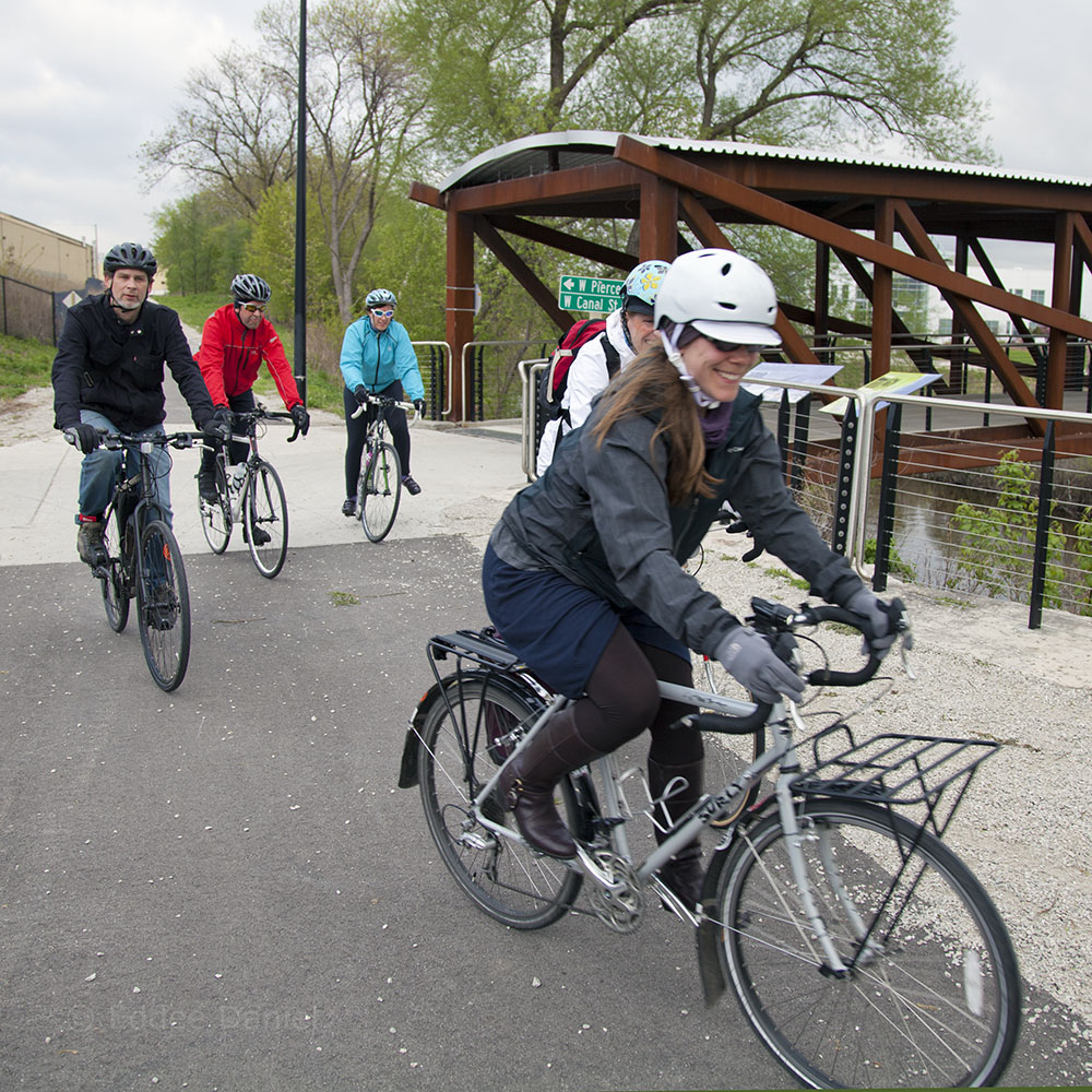 Bike to Work Week, Hank Aaron State Trail, Milwaukee