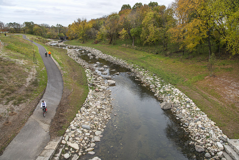 Kinnickinnic River Trail, Pulaski Park, Milwaukee