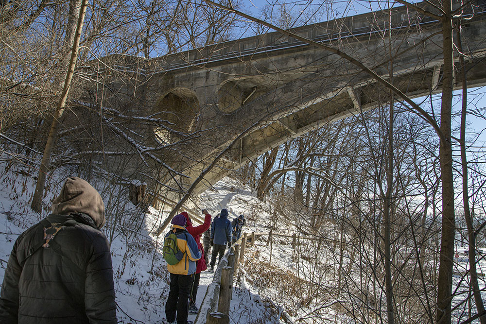 The drama of the ravine trail.