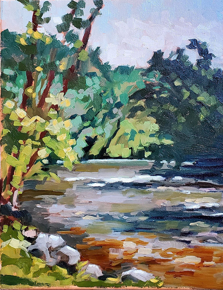 "Another Perfect Day." Painted at Lime Kiln Park in Grafton, WI. 