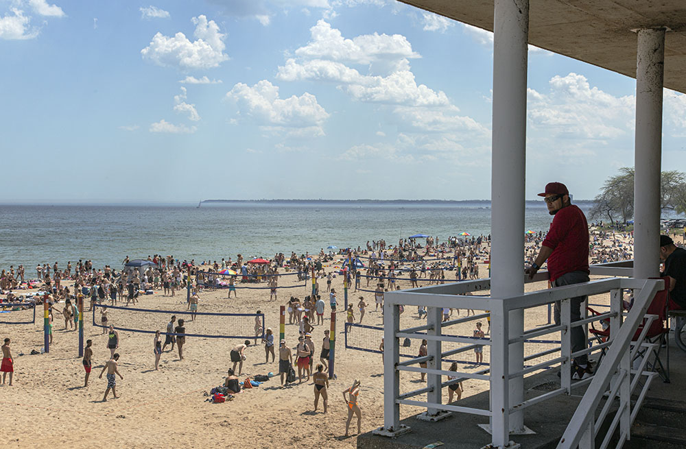 Bradford Beach seen from the Pavilion