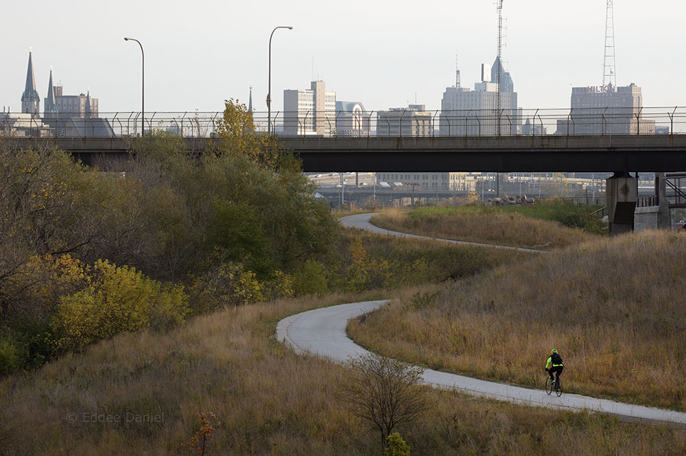 Hank Aaron State Trail, in Three Bridges Park, Milwaukee