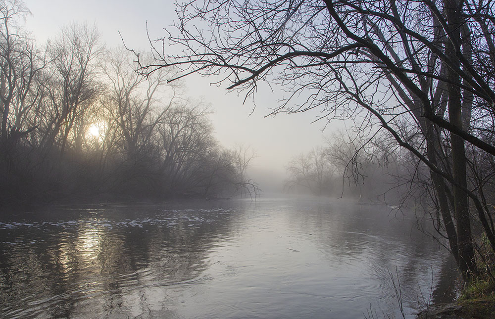 The Milwaukee River next to the Blue Hole.