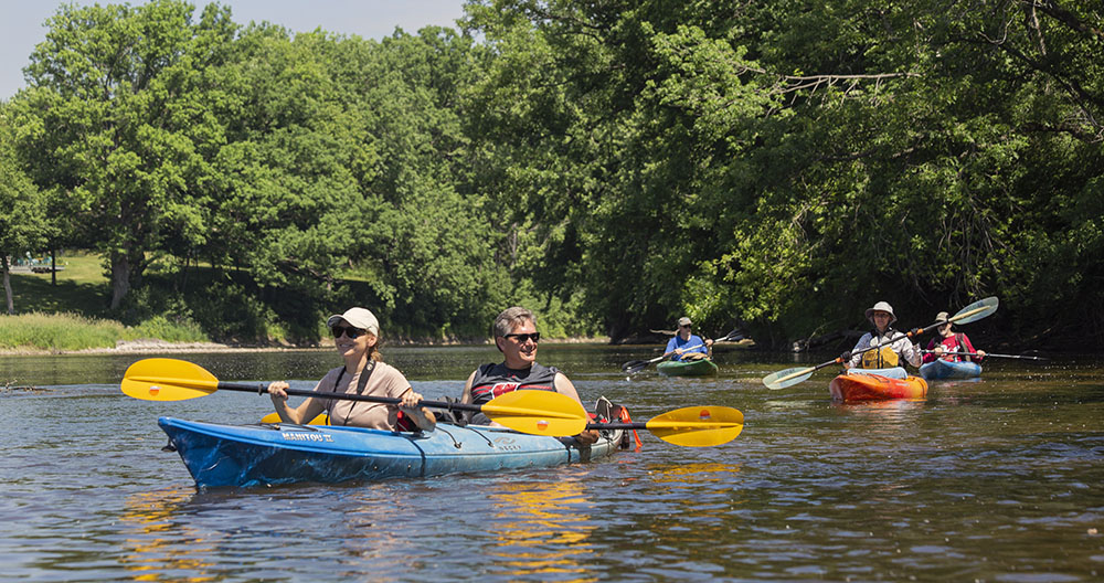 Kayakers on the Milwaukee River