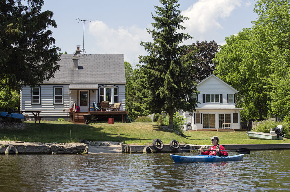 We did pass a number of riverside houses along the way,