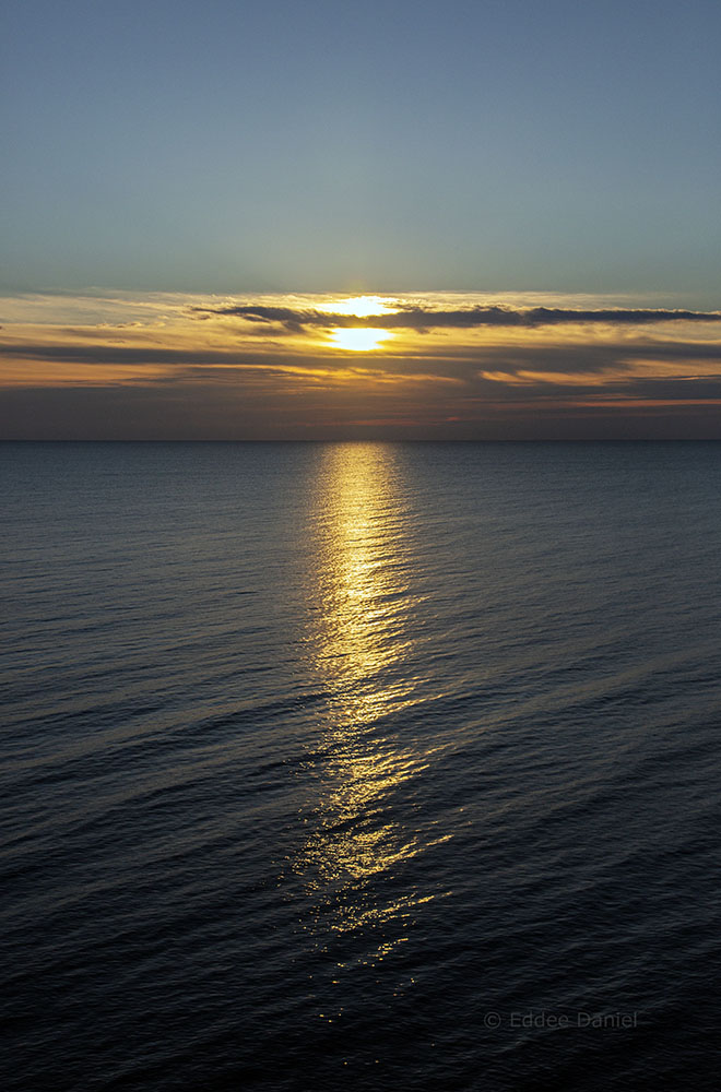 Sunrise over Lake Michigan