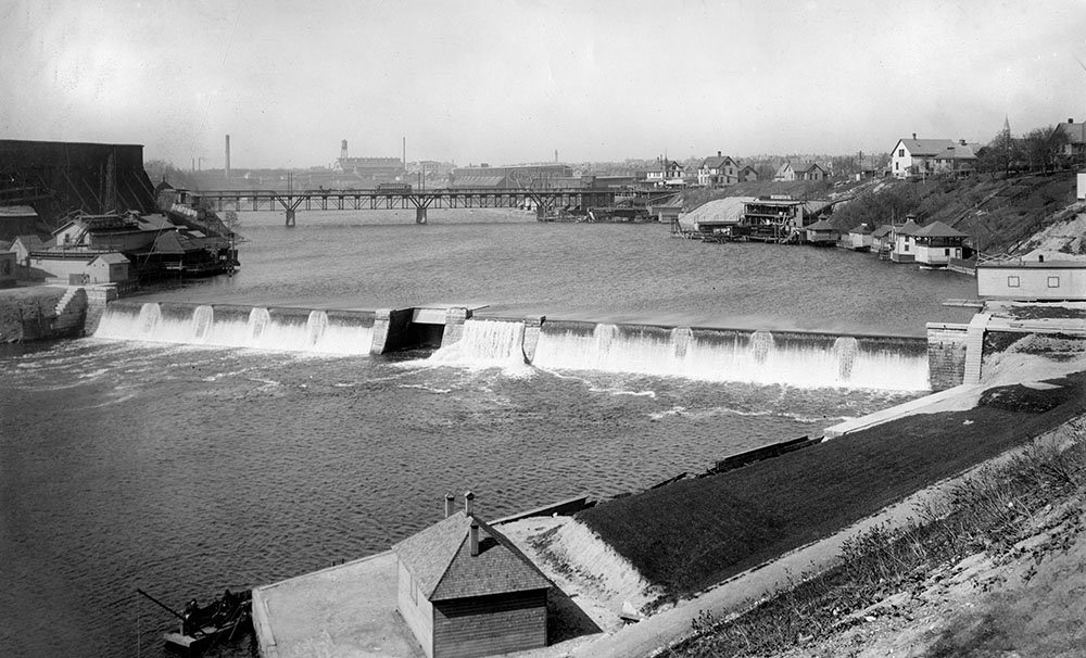 Historic view of North Avenue Dam.