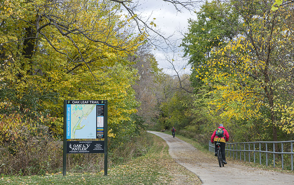 Heading back once again along the Oak Leaf Trail.