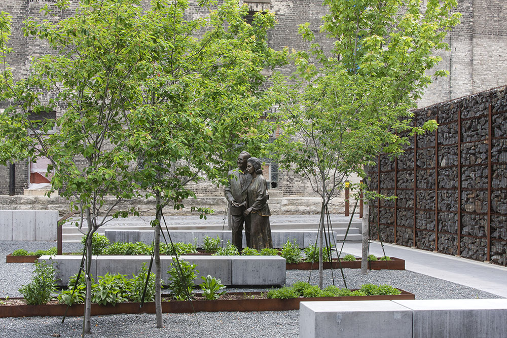 Zilber Park, a redeveloped commercial lot.