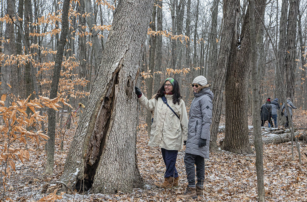 Heather and friend at the preserve