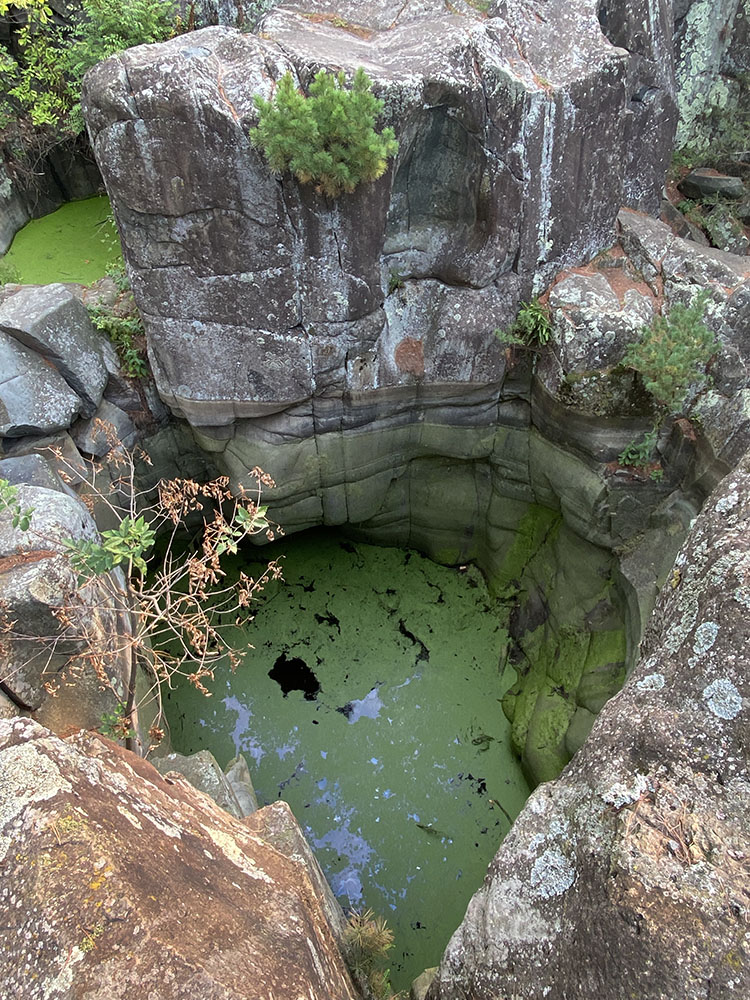 Large glacial pothole, Interstate Park, Minnesota