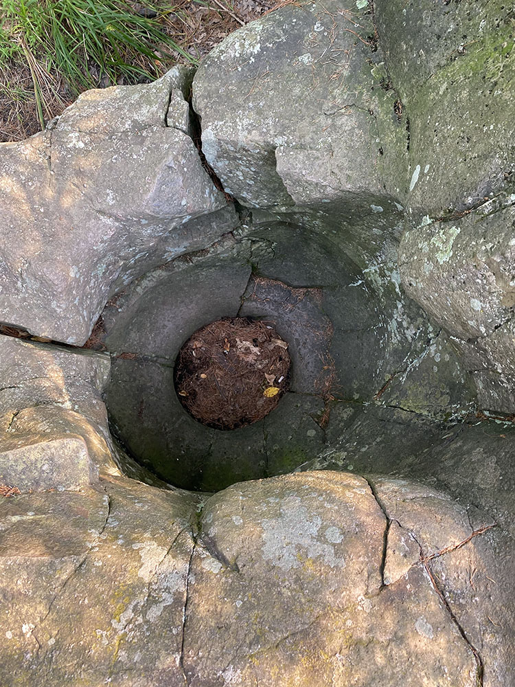 Small glacial pothole, Interstate Park, MN.