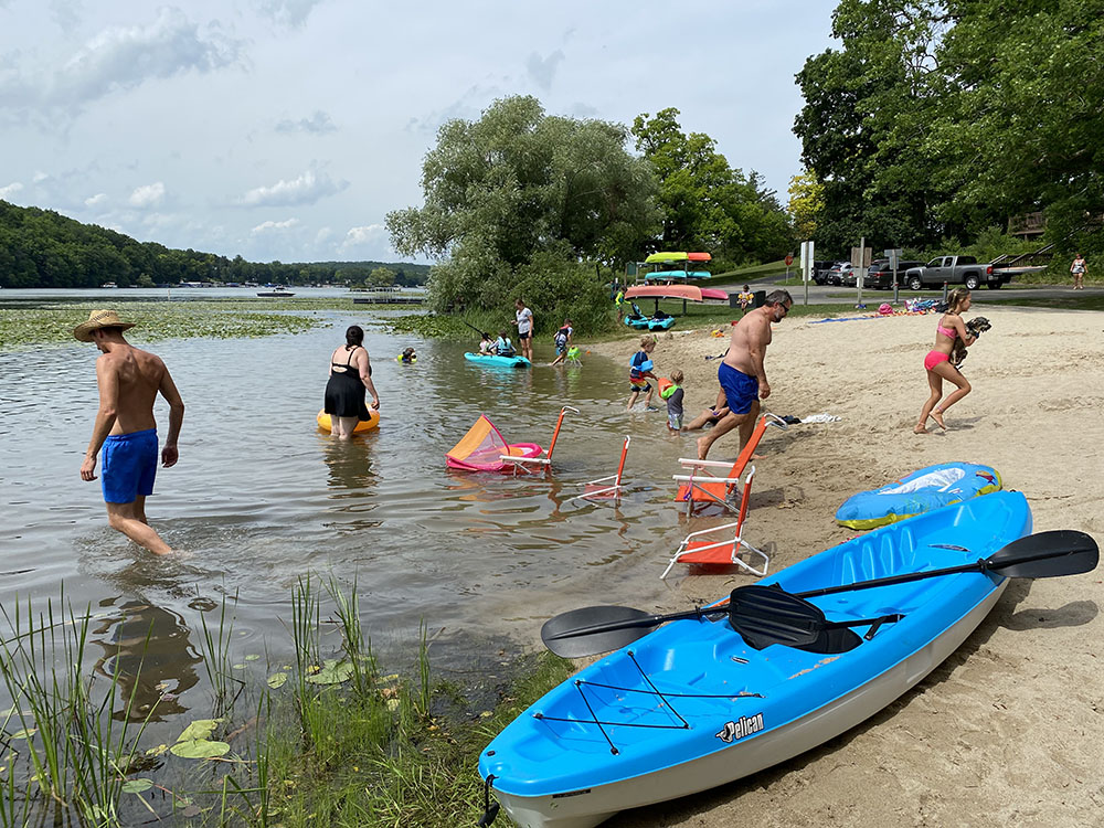 The beach, Ackerman's Grove County Park