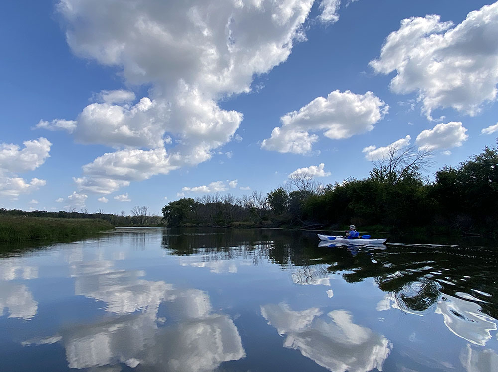 Kayaking into the clouds