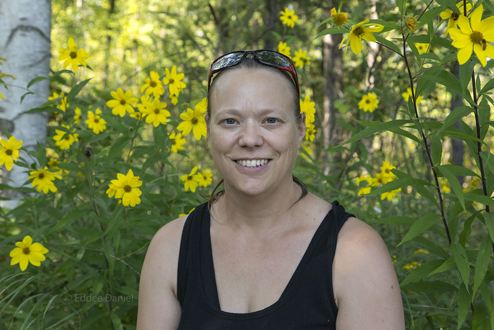 Lisa Leick at Biehl Nature Preserve.