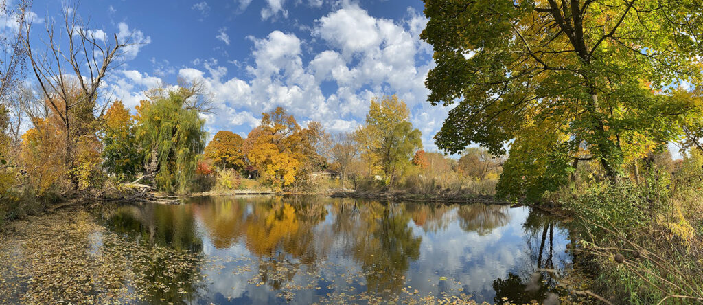 Burleigh lagoon, Menomonee River Parkway, Milwaukee County