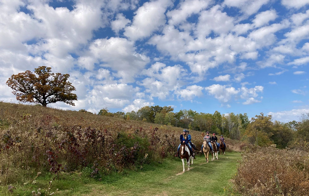 For some, it was a beautiful October day for a trail ride.