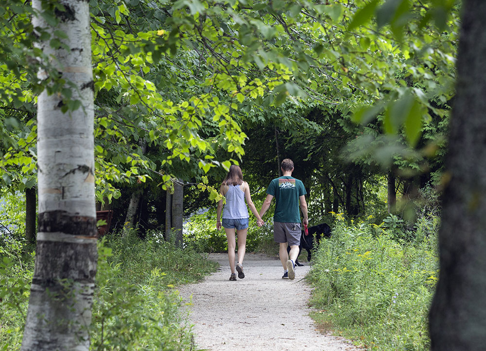 A romantic moment at Harrington Beach State Park, Ozaukee County.