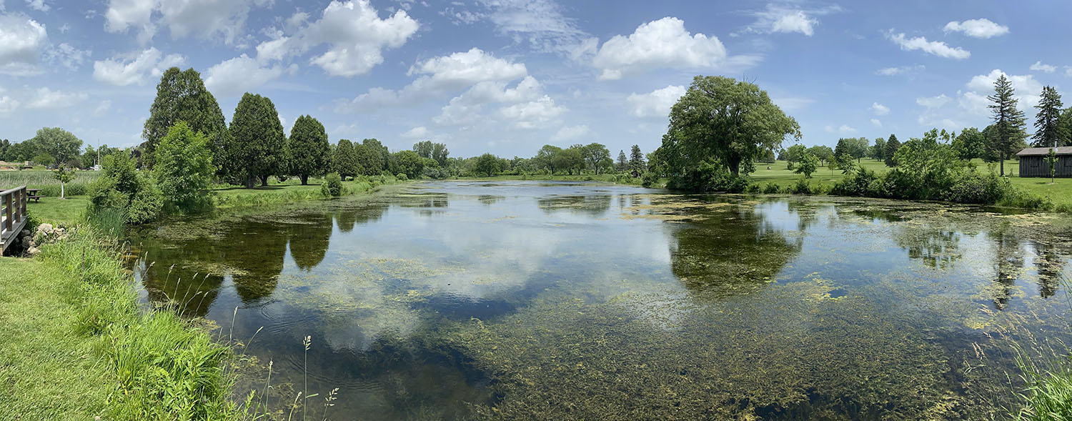 Panorama of Pond at Mee-Kwon Park