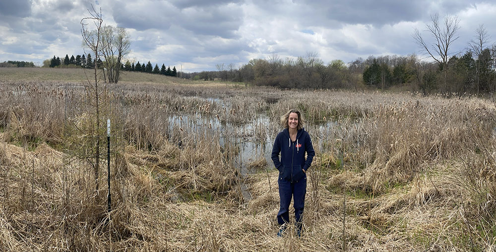 ARTservancy artist in residence kathryn e. martin at Kratzsch Conservancy