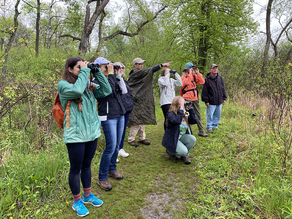 This birding group sponsored by the Natural Resources Foundation and I leapfrogged along the trail until I finally asked them to pose for me.