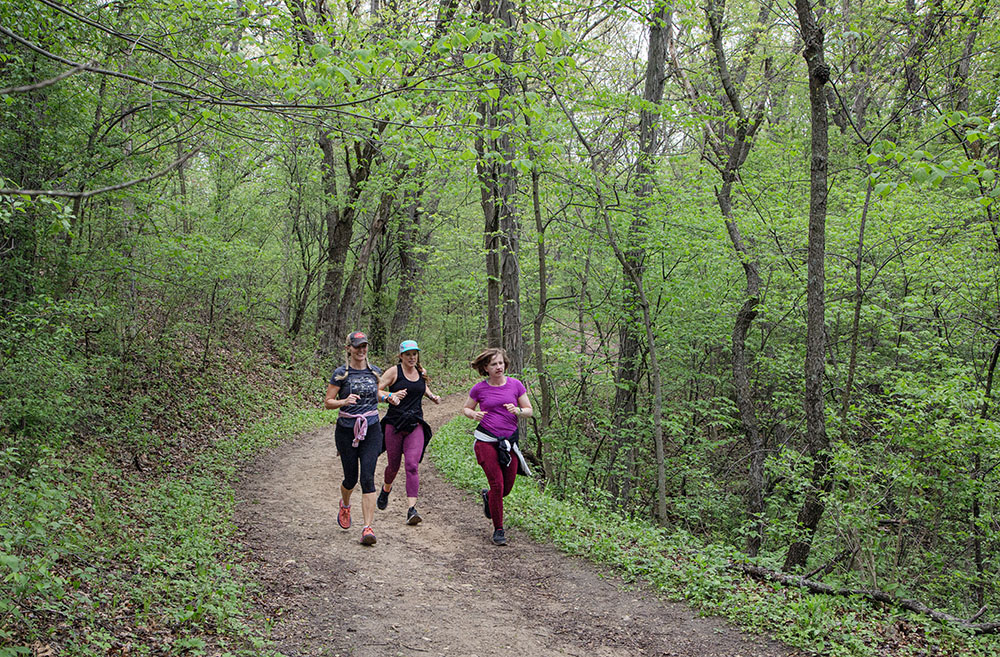 Trail running was sponsored by the Trail Sisters.