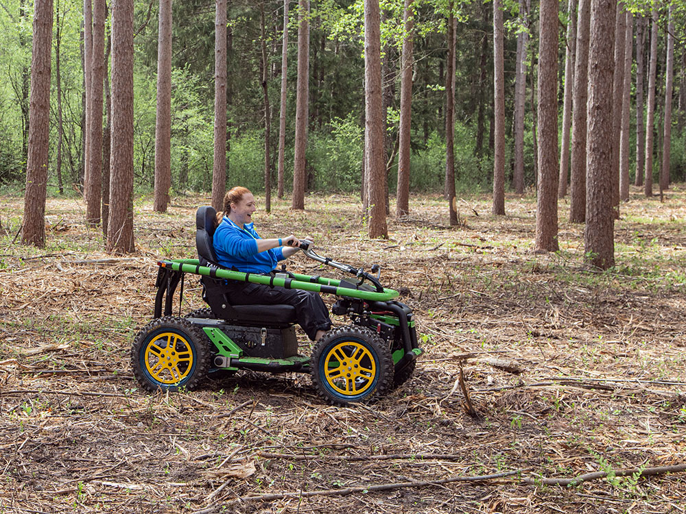 Even some of the DNR staff found these 4-mph vehicles irresistible. 