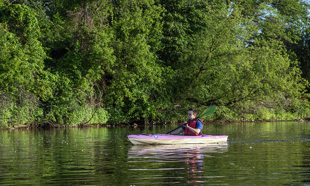 James Mahoney kayaking.